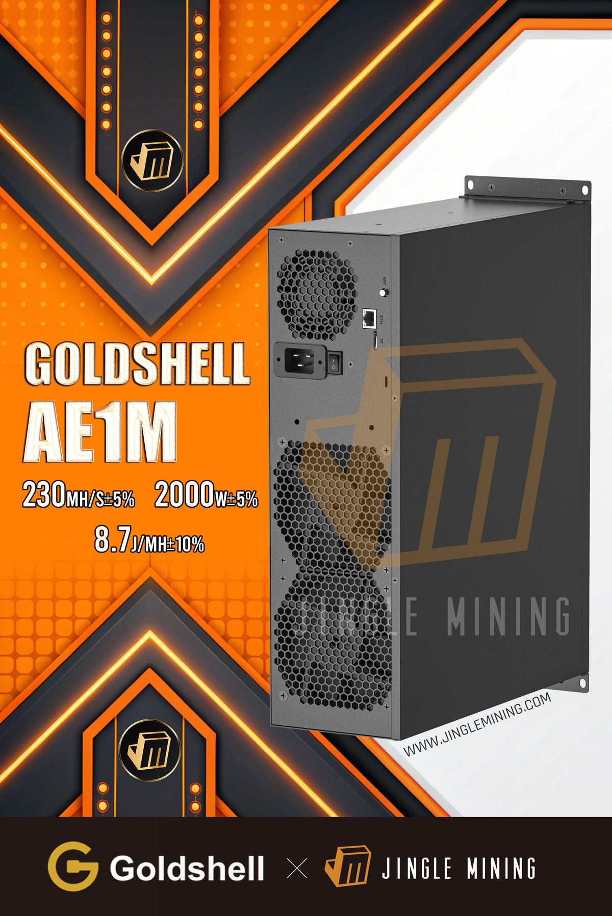 Goldshell E-AE1M 230MH 2000W ALEO Miner
