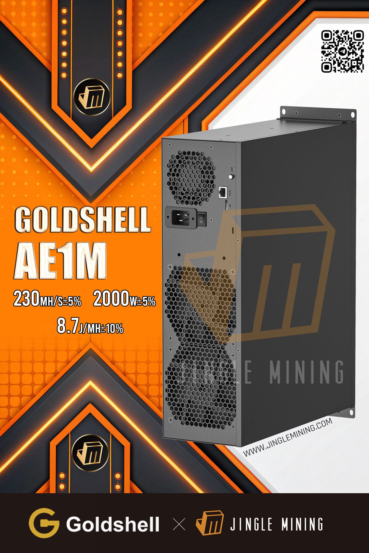 Goldshell E-AE1M 230MH 2000W ALEO Miner