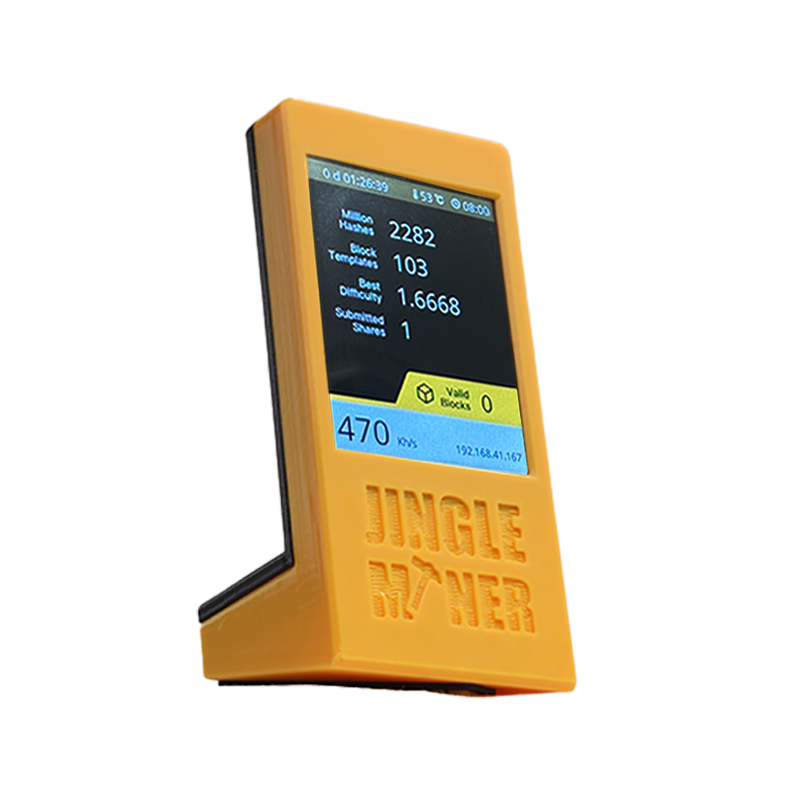 Jingle Miner BTC Solo Lottery Monitor 460Kh/s