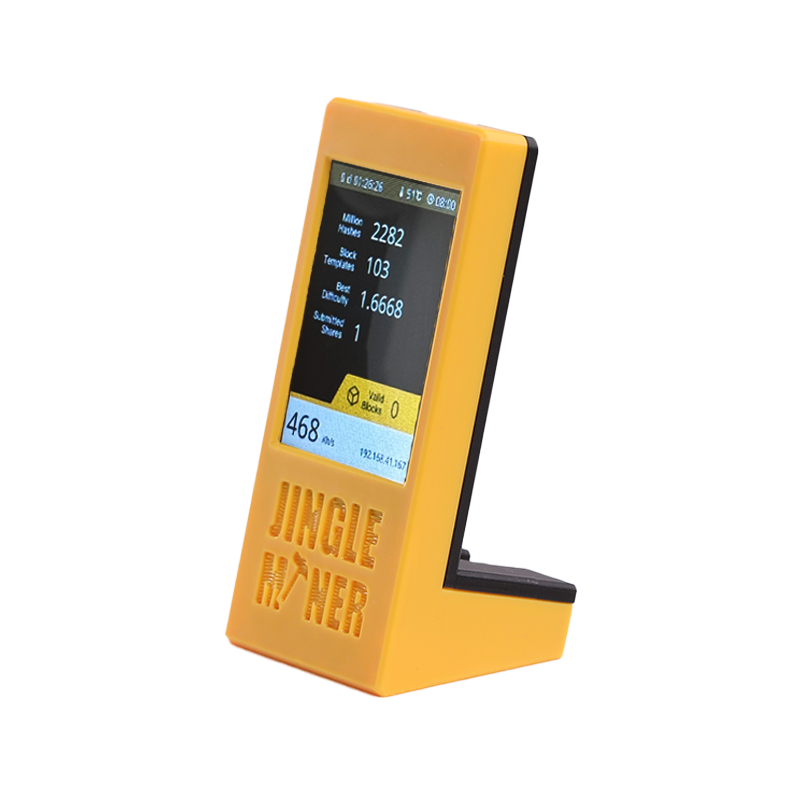 Jingle Miner BTC Solo Lottery Monitor 460Kh/s
